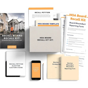 HOA Board Recall DIY Kit (Self-Guided Playbook)